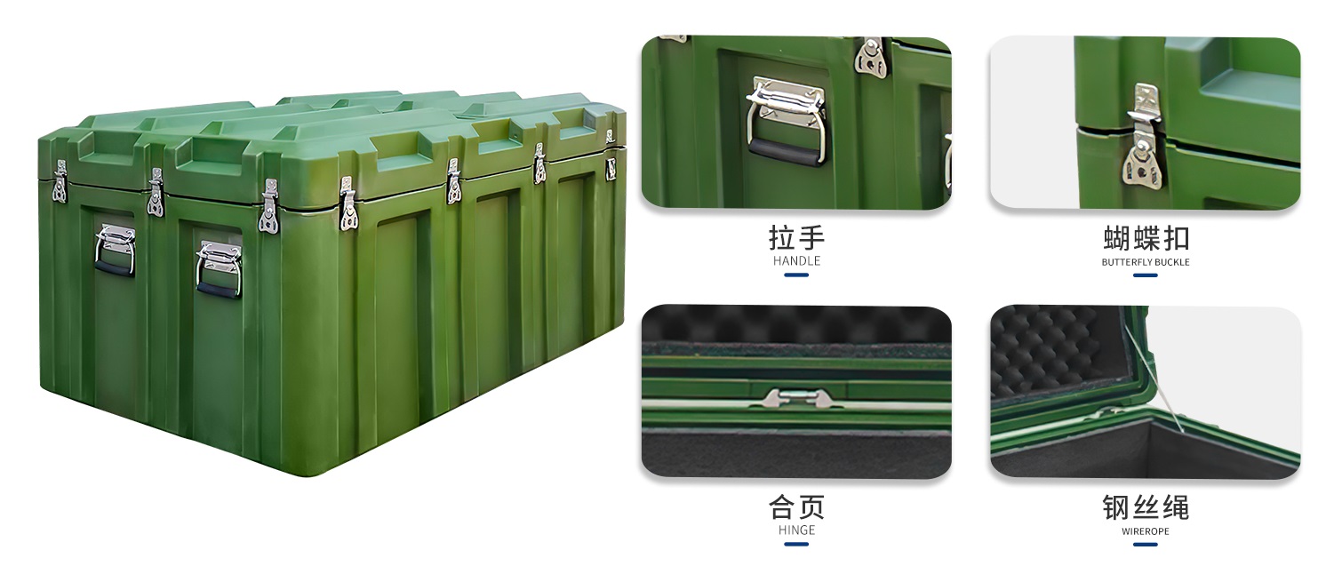 Rotomolded Box Hardware Application Cases – Handles, Butterfly Buckles, Hinges & Wire Ropes