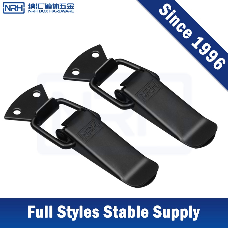 NRH 5101-96 Toggle Latch | 304 Stainless Steel Black E-Coat Spring Assisted 40kg