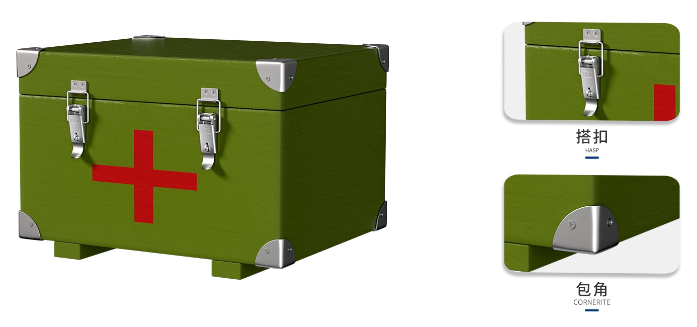 Stainless Steel & Iron Hardware for Medical Boxes