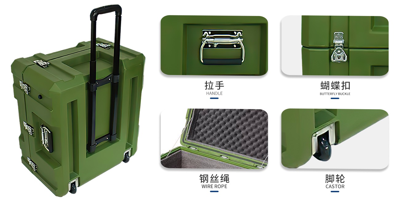 Rotomolded Box Hardware Application Cases - Handles, Butterfly Buckles, Hinges & Wire Ropes