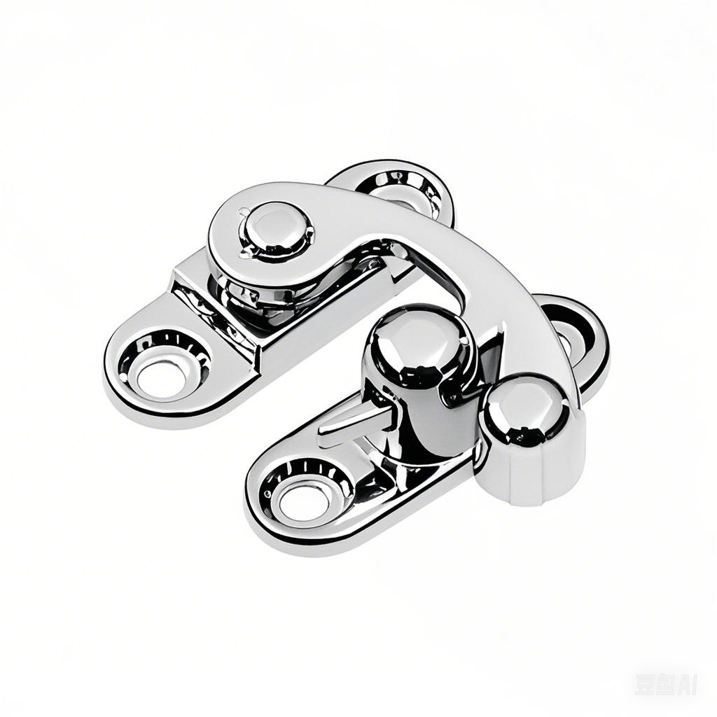 6527-45L Hook Style Passive Latch, Zinc Alloy, Decorative Cabinet Fastener