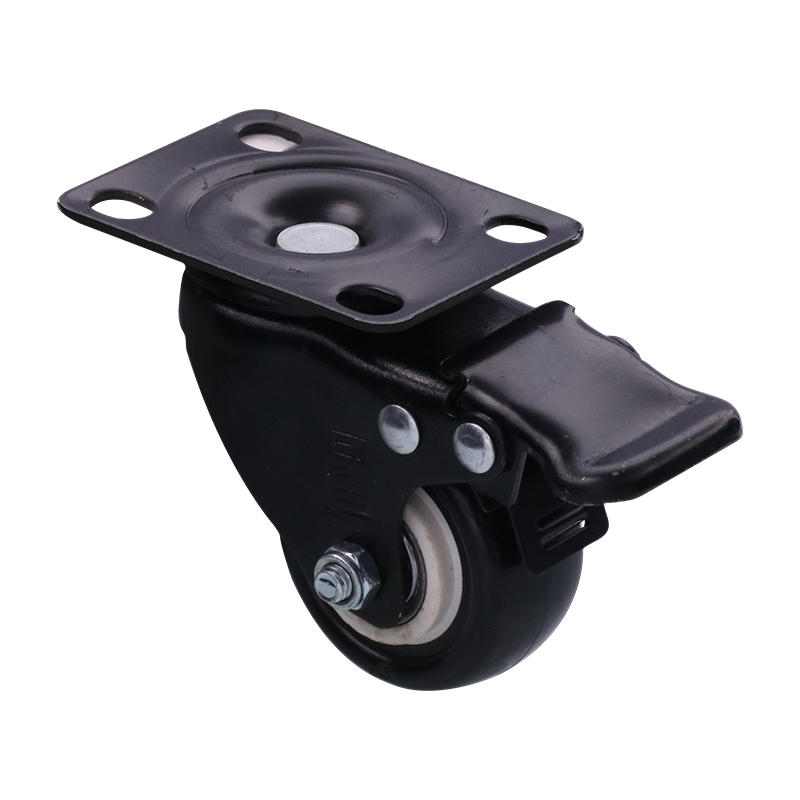 NRH 9201-38B Brake Caster: 60kg Load, Double Ball Bearing & Locking Wheel