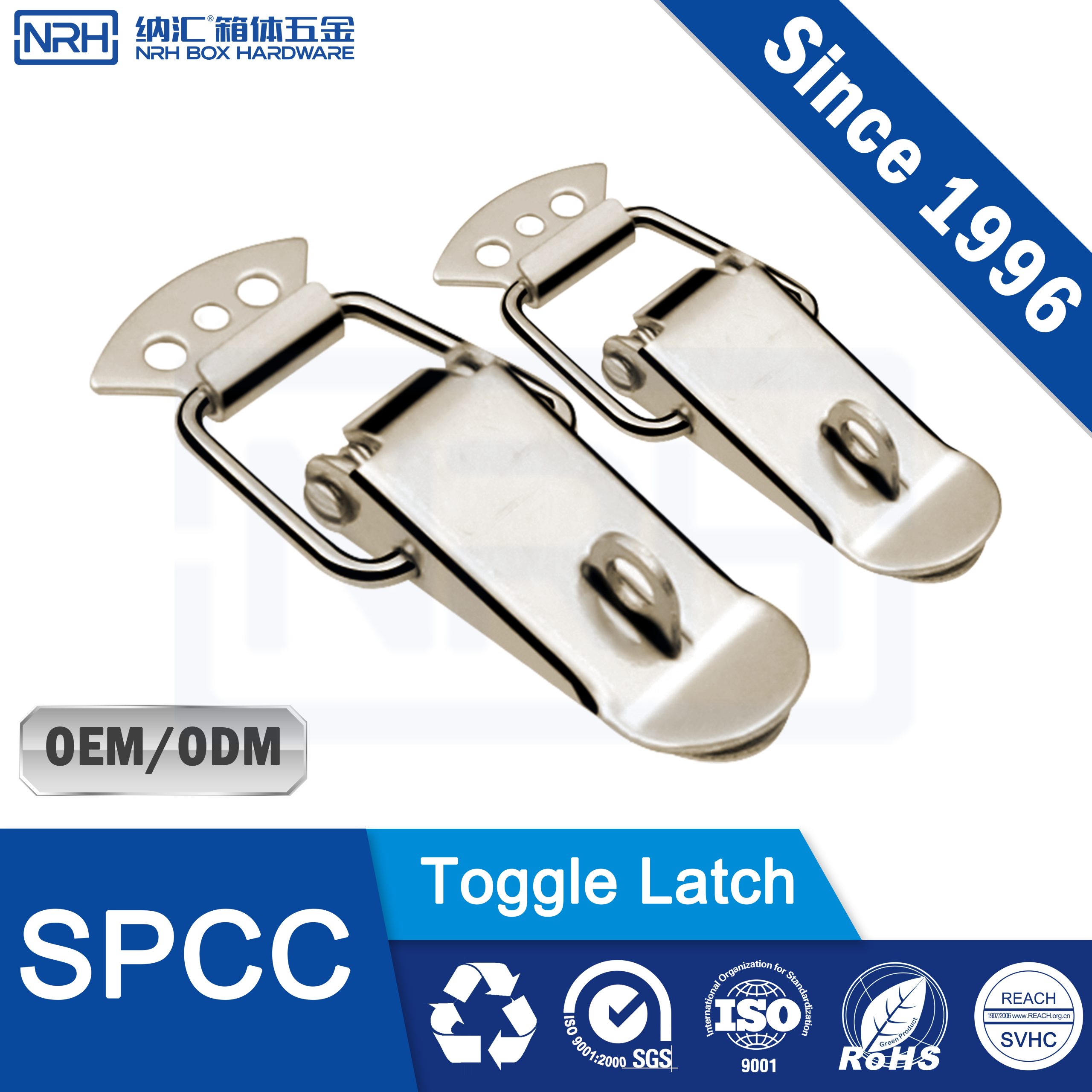 R5103-75K Heavy Duty Toggle Latch with Padlock Hole, Nickel Plated Panel Fastener