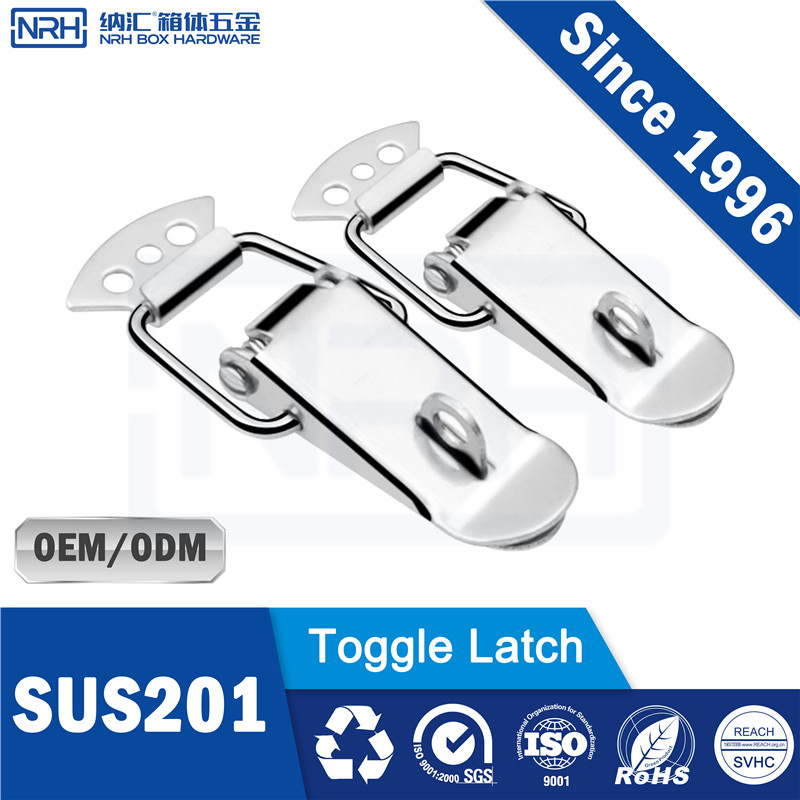 R5104-59K Toggle Latch with Padlock Hole, SUS201 Stainless Steel, Panel Fastener