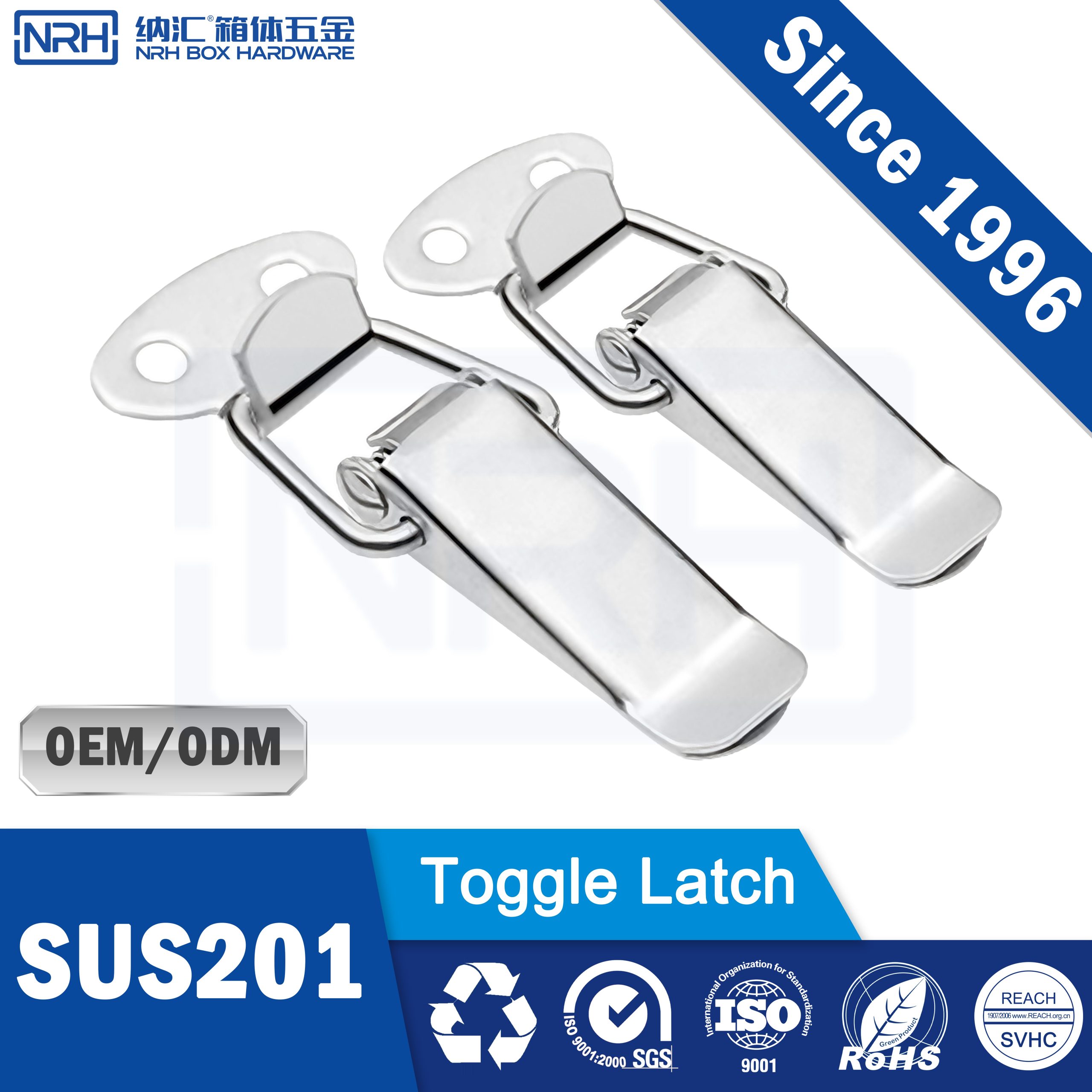 R5104-59 Toggle Latch, SUS201 Stainless Steel, Spring-Assisted Panel Fastener