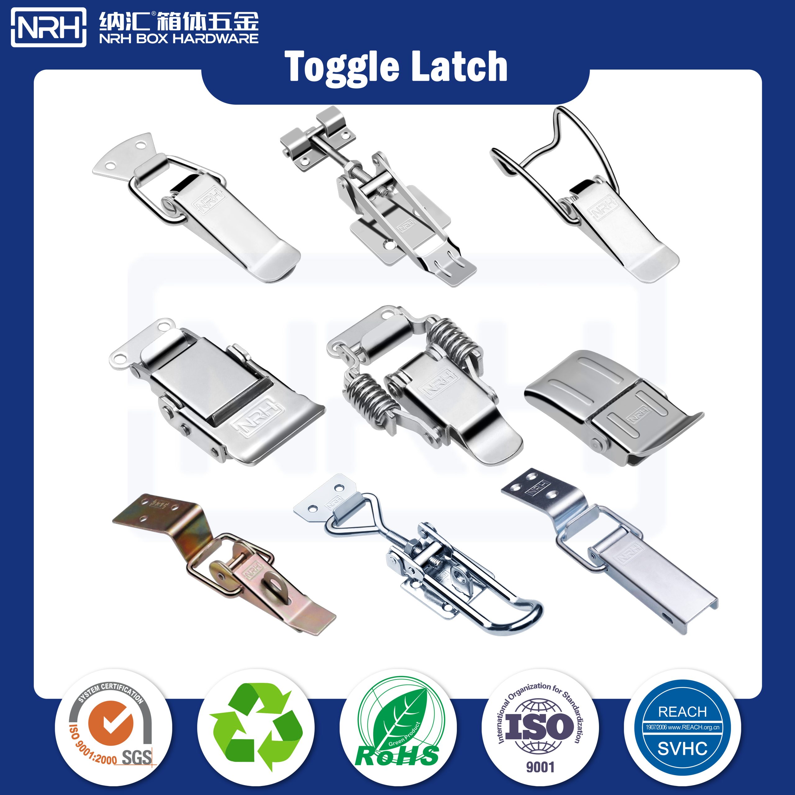 5103-70K Chrome-Plated Toggle Latch with Padlock Hole, Ideal for Various Enclosures and Cases