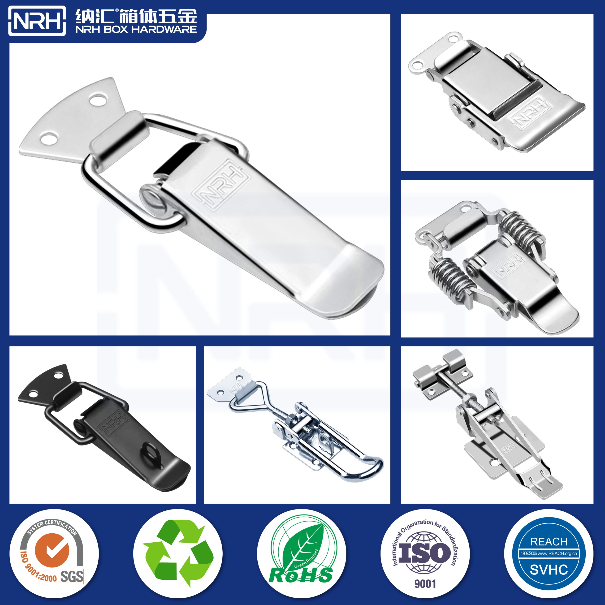 NRH 5102-88K Stainless Steel Toggle Latch | Heavy Duty Spring Latch for Enclosures