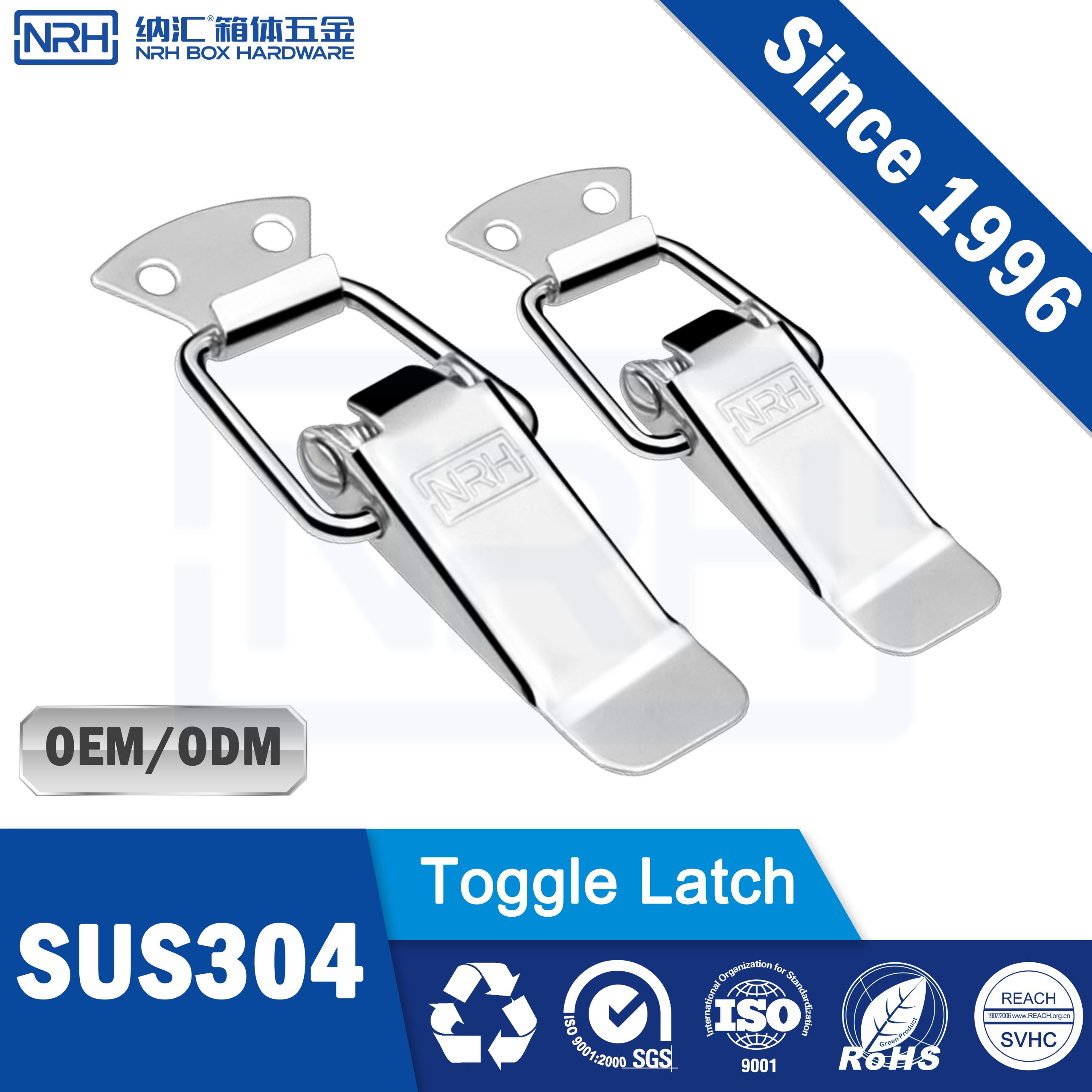 NRH 5102-88 Toggle Latch | SUS304 Stainless Steel Spring Latch for Enclosures