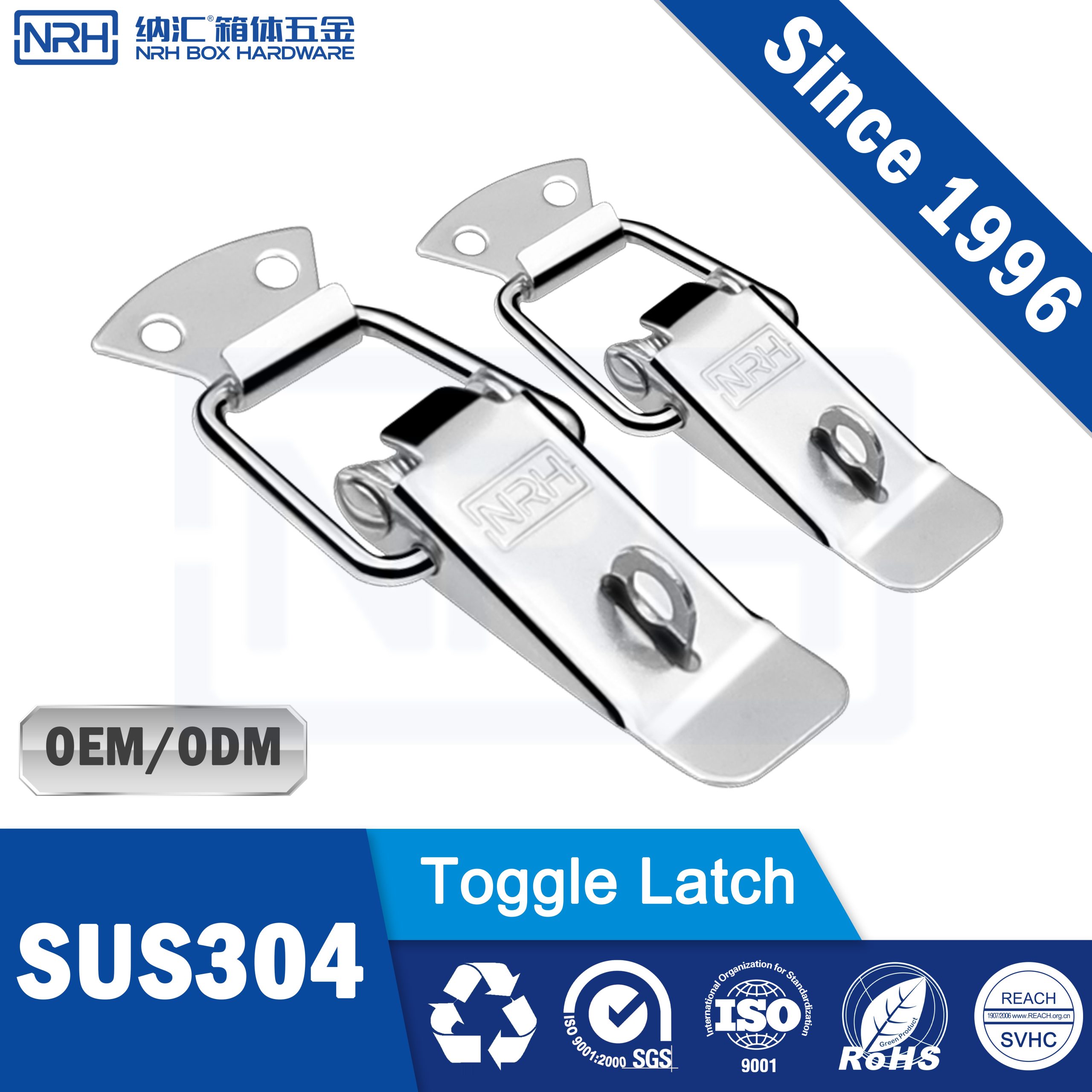 NRH 5102-88K Stainless Steel Toggle Latch | Heavy Duty Spring Latch for Enclosures
