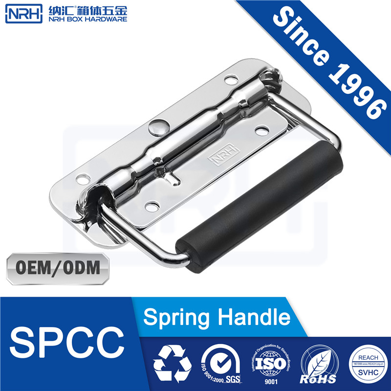 NRH Spring Handle | SPCC Chrome Plated Handle with Rubber Grip