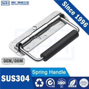 NRH 4201-140 Spring Handle | SUS 304 Stainless Steel 50kg Load Toolbox Handle