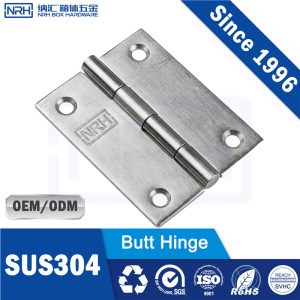 NRH 8403-38 Small Stainless Steel Hinge | SUS 304 for Instrument Cases & Panels