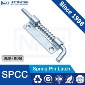 NRH 7954-60L-1 Spring Pin Latch | 60mm Heavy Duty Manual Lock for Industrial Cases