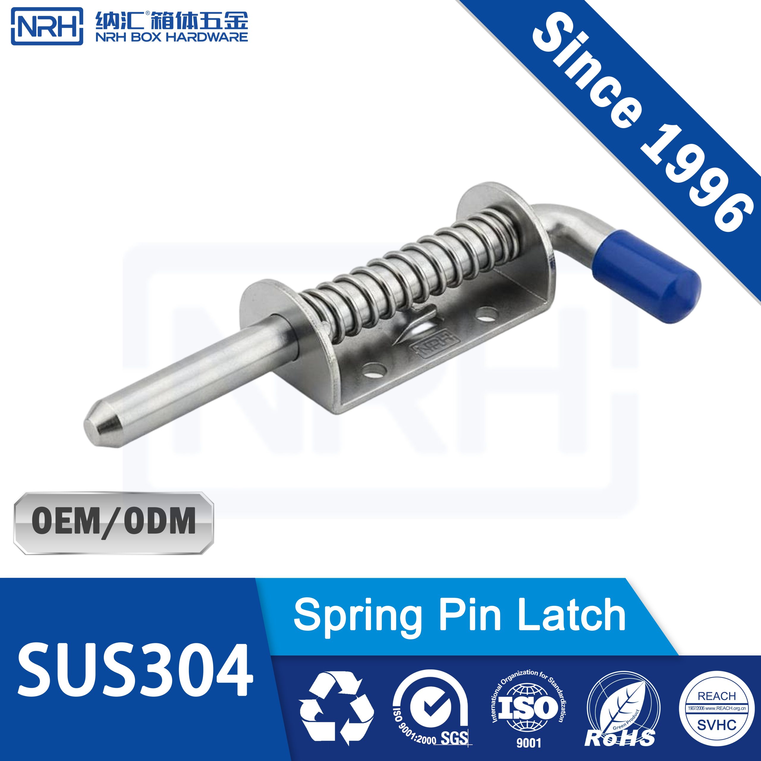 SUS304 Heavy Duty Spring Plunger with Stay-Open | 10mm x 147mm for Server Rack & Cabinet Maintenance