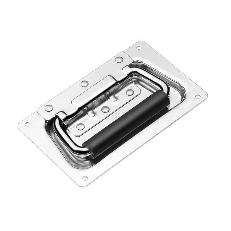 NRH R4101-132 Chrome Spring Flush Pull – 60kg Carbon Steel Rounded Corners