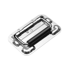 NRH 4101-160-1 Heavy Duty Chrome Spring Flush Pull – Carbon Steel Auto Retract