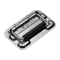 NRH 4101-160-1 Heavy Duty Chrome Spring Flush Pull – Carbon Steel Auto Retract