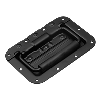 NRH 4101-160 Black Heavy Duty Flush Pull – 80kg Non-Reflective