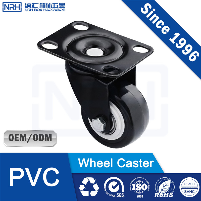 NRH R9201-65A Heavy Duty Swivel Caster – PP Black High Load | Industrial Caster