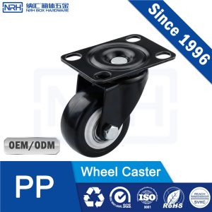 NRH 9201-38A PP Caster Wheel Black 60kg Load Industrial Caster