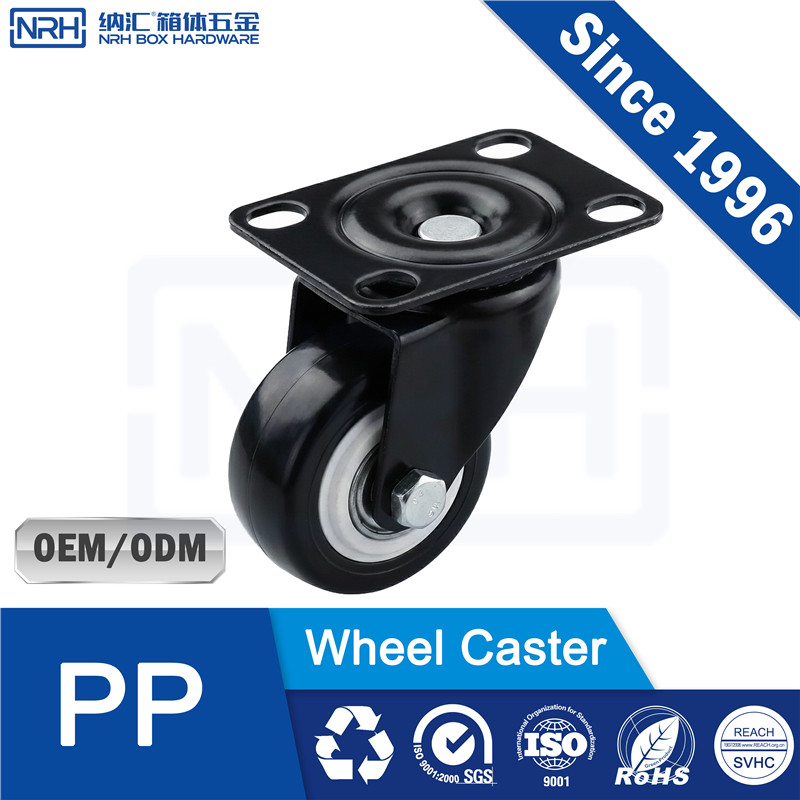 NRH 9201-38A PP Caster Wheel Black 60kg Load Industrial Caster