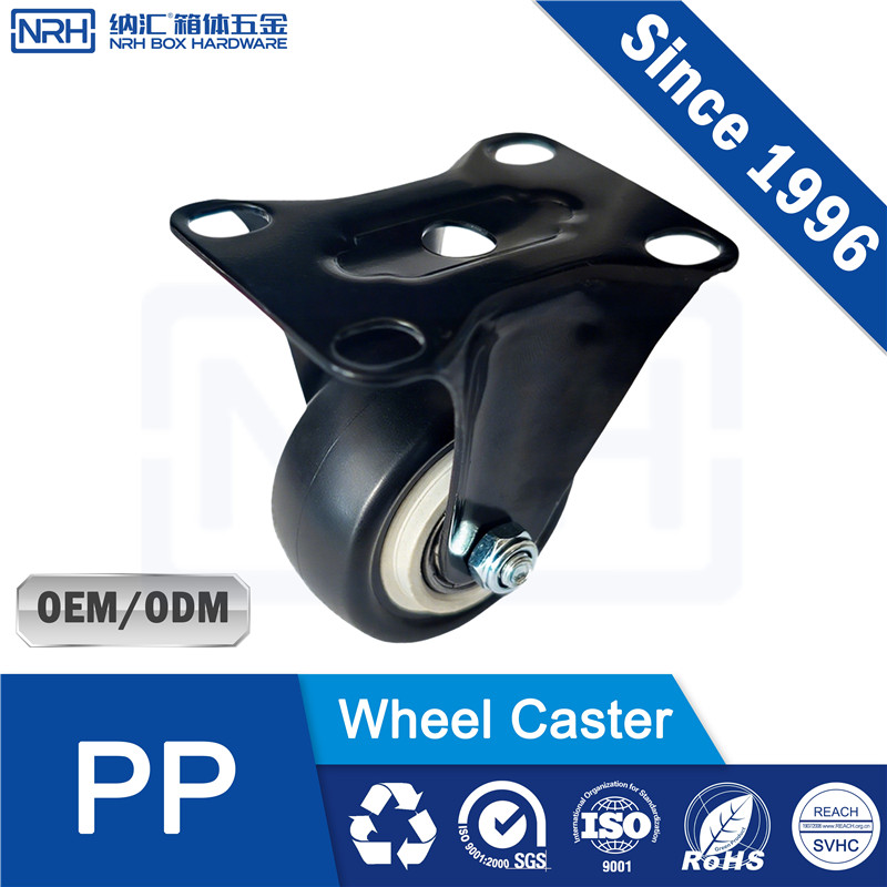 NRH 9201-38C Rigid Caster – PP Black 60kg Load | Industrial Caster