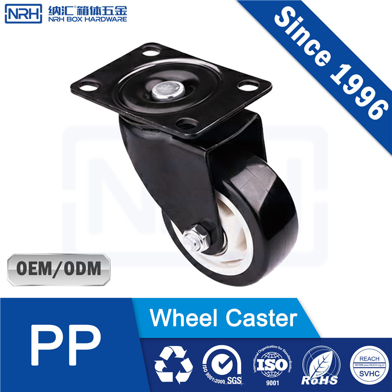 NRH R9201-75A Extra Heavy Duty Swivel Caster – PP Black Ultra High Load | Industrial Caster