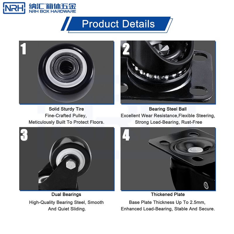 Caster wheels R9201-38C-PP-BK - product advantages