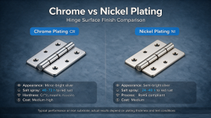 Chrome vs Zinc vs Nickel Plating: Comparison for Case Hardware