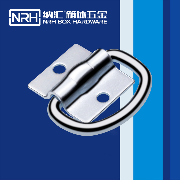 NRH 4355-56 and 4356-55 iron D-ring anchors with blue zinc plating and 40 kg load rating