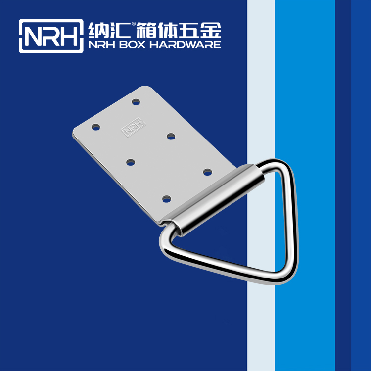 NRH 4360-92 heavy-duty stainless steel D-ring anchor with 120 kg load rating and polished finish