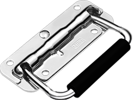 NRH 4201-100-S04-LG spring-loaded folding handle - SUS304, polished finish