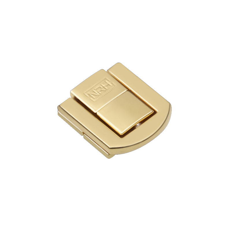 NRH 6511-22 zinc alloy gold-tone jewelry box latch dimension drawing 20x11x1.5mm 49N tensile 9g weight