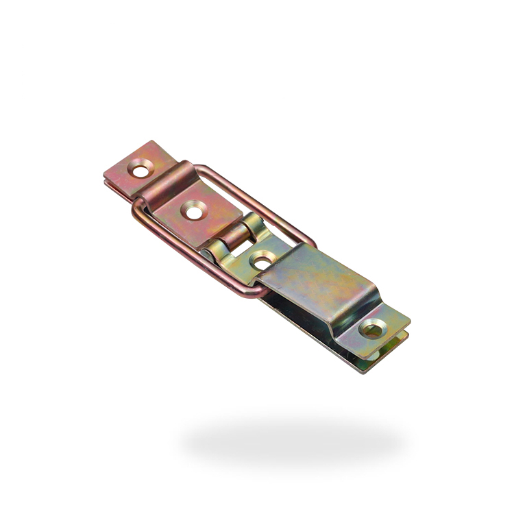 SUS304 stainless steel support hinge with vibratory finish mounted on equipment box lid for outdoor applications
