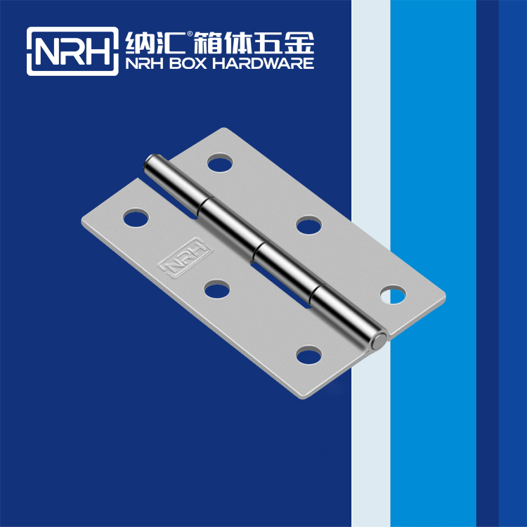 NRH 8403 series stainless steel butt hinge with vibratory finish for cases and enclosures