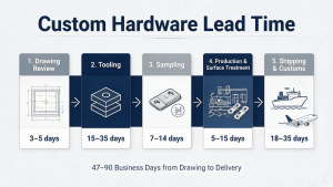 Custom Case Hardware Lead Time: 32-90 Days from Drawing to Delivery