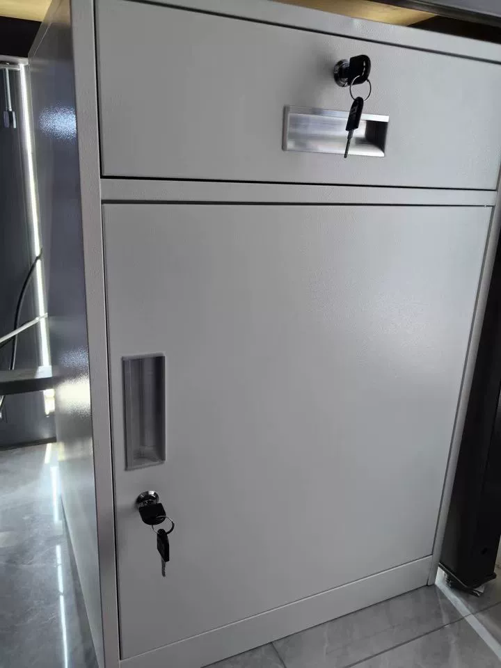 Office File Cabinet Hardware: Zinc Alloy Cam Lock with Stainless Steel Recessed Handle