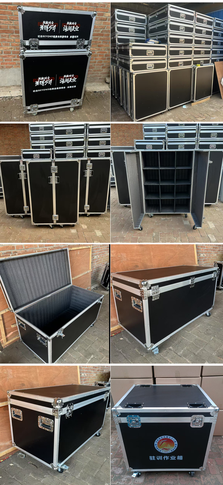 NRH folding handles and U-handles for sports equipment cases