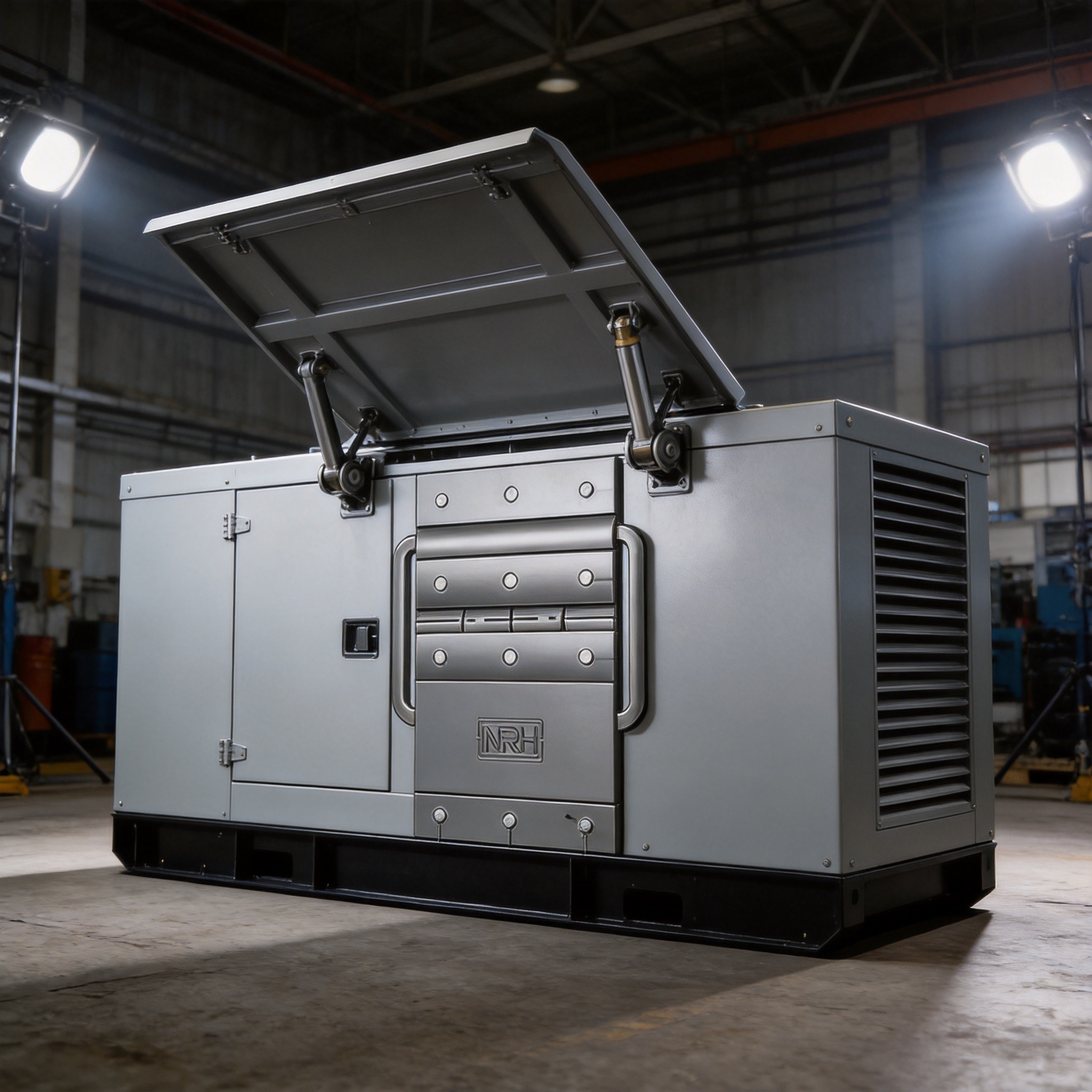 Heavy Duty Hinges for Generator & Compressor Enclosures: Supporting Massive Access Panels