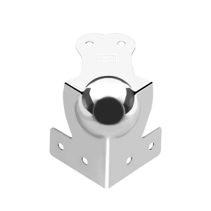Wide Corner Protector 76mm Chrome Plated 6 Holes