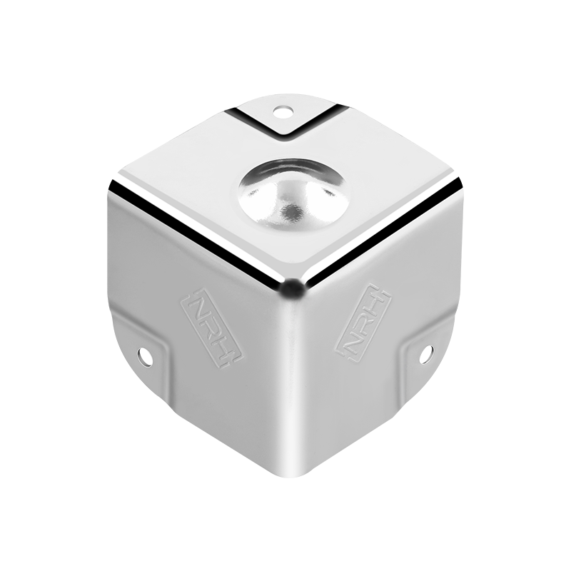 Flat Corner Protector 35mm Raised Dot Chrome Plated