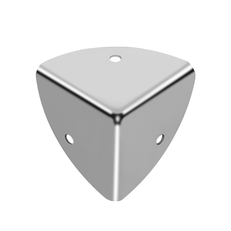 Triangle Corner Protector 22mm Chrome Plated 3 Holes