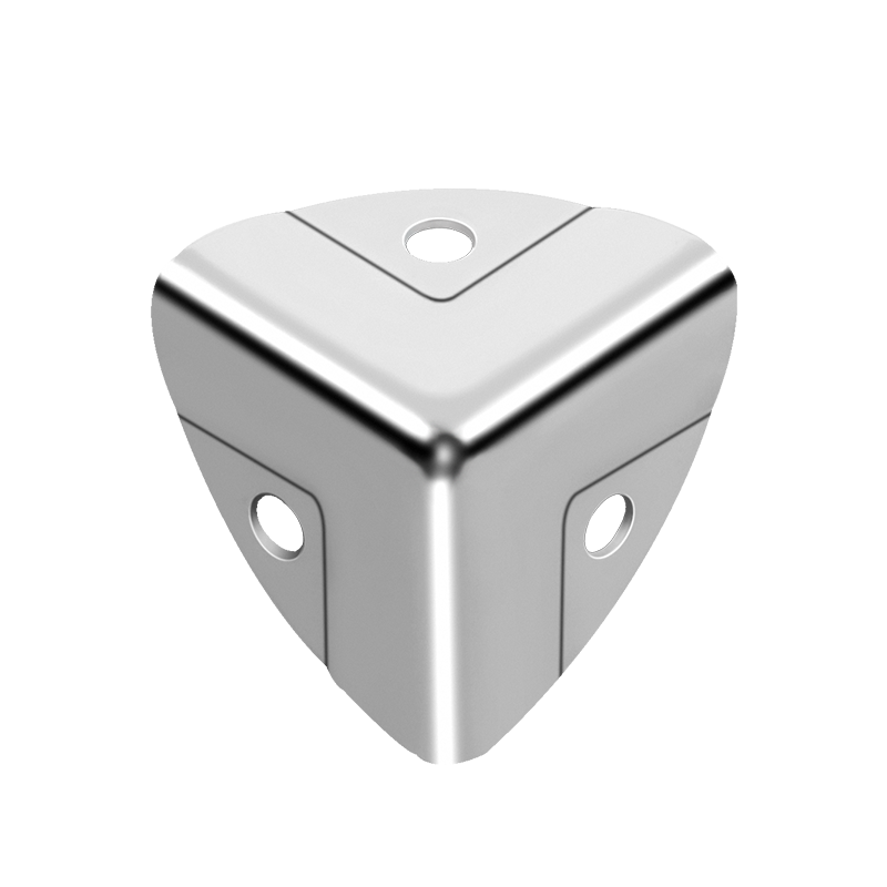 Triangle Corner Protector 28mm Chrome Plated 3 Holes