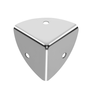 Smooth Corner Protector 37mm Chrome Plated Gift Box Hardware