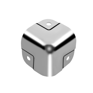 Rounded Corner Protector 41.5mm Chrome Plated 3 Holes
