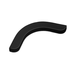 U-Shaped Picture Frame Corner Protector 53mm Black 3 Holes